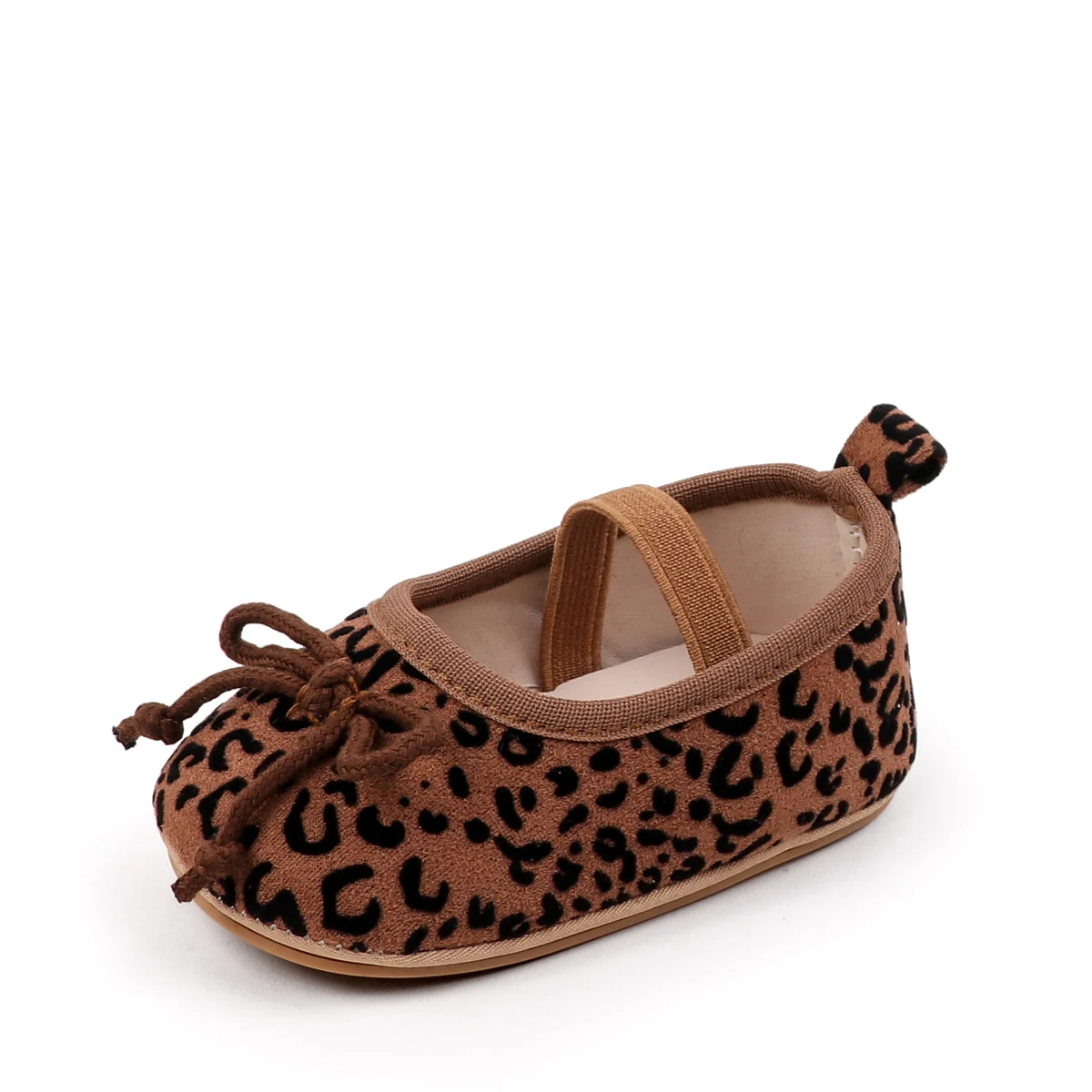 New Bow Decor Leopard Print Baby Pre-Walkers Elastic Band Anti-Slip Rubber Sole Soft Walking Infant Shoes for 0-18 Months
New Bow Decor Leopard Print Baby Pre-Walkers Elastic Band Anti-Slip Rubber Sole Soft Walking Infant Shoes for 0-18 Months