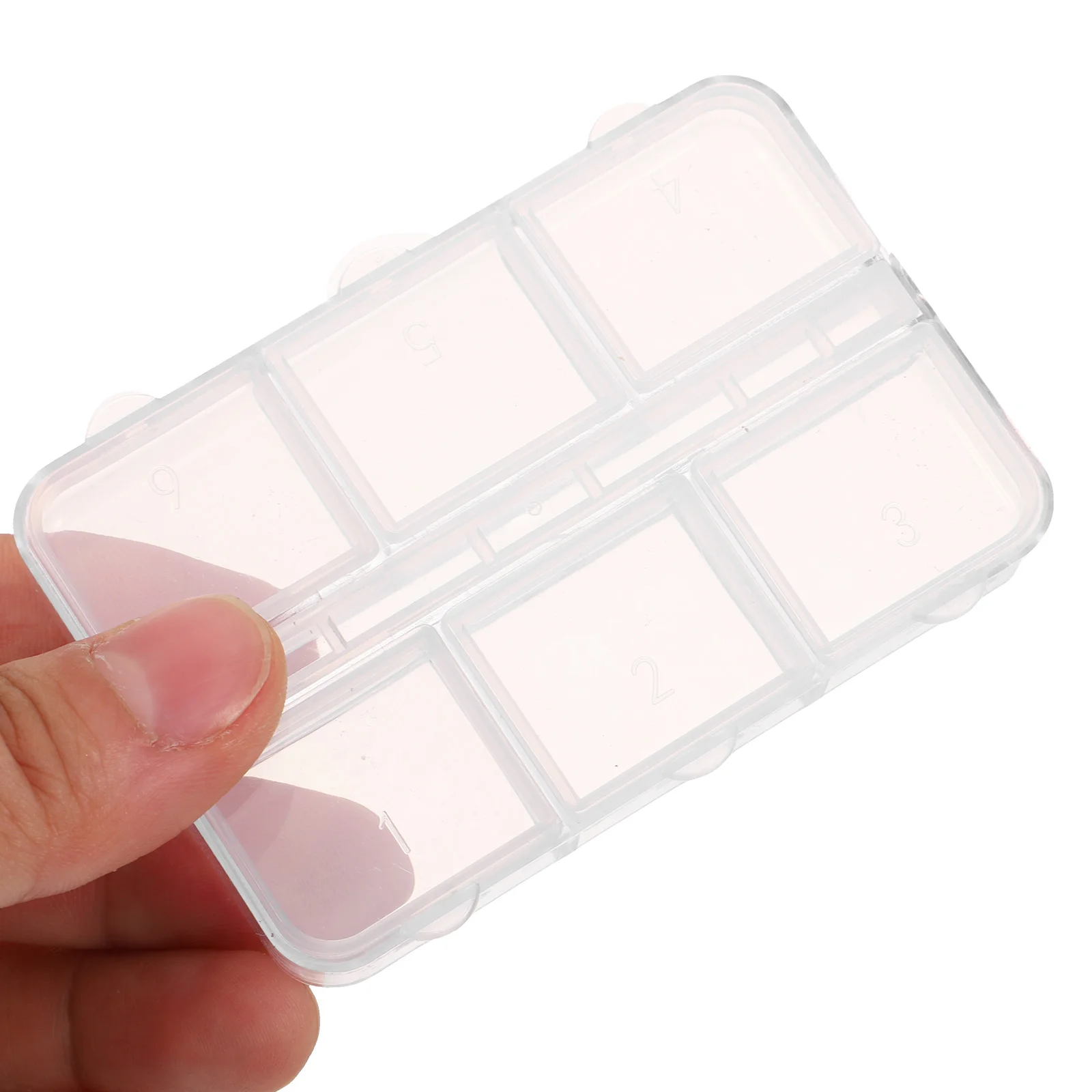 10pcs Nail Art Storage Box 6 Grid Plastic Organizer for Small Beads Rhinestones Jewelry Craft Transparent Boxes
10pcs Nail Art Storage Box 6 Grid Plastic Organizer for Small Beads Rhinestones Jewelry Craft Transparent Boxes