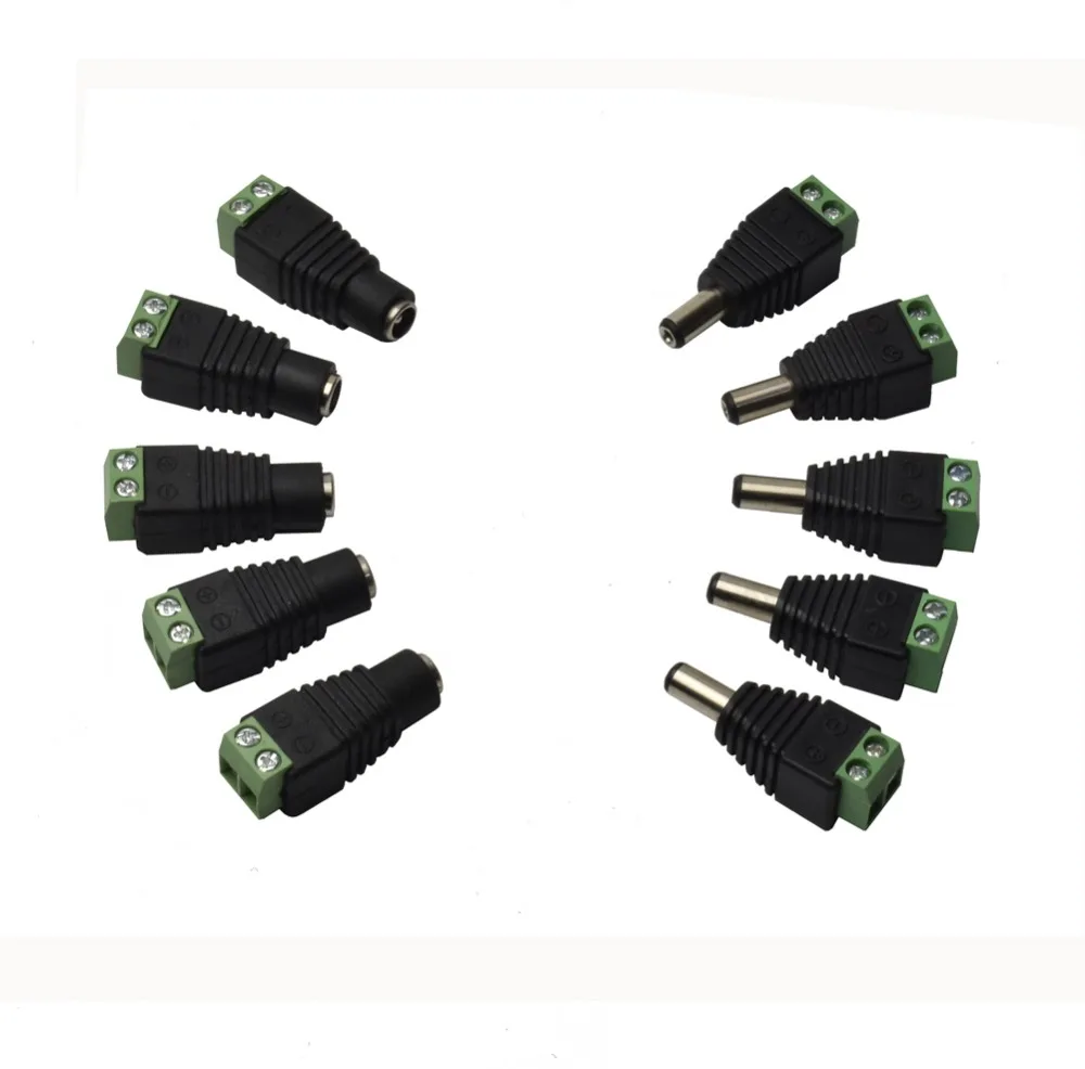 12V 2.1 x 5.5mm DC Power Male Female Plug Jack Adapter Connector Plug for CCTV single color LED Light
12V 2.1 x 5.5mm DC Power Male Female Plug Jack Adapter Connector Plug for CCTV single color LED Light