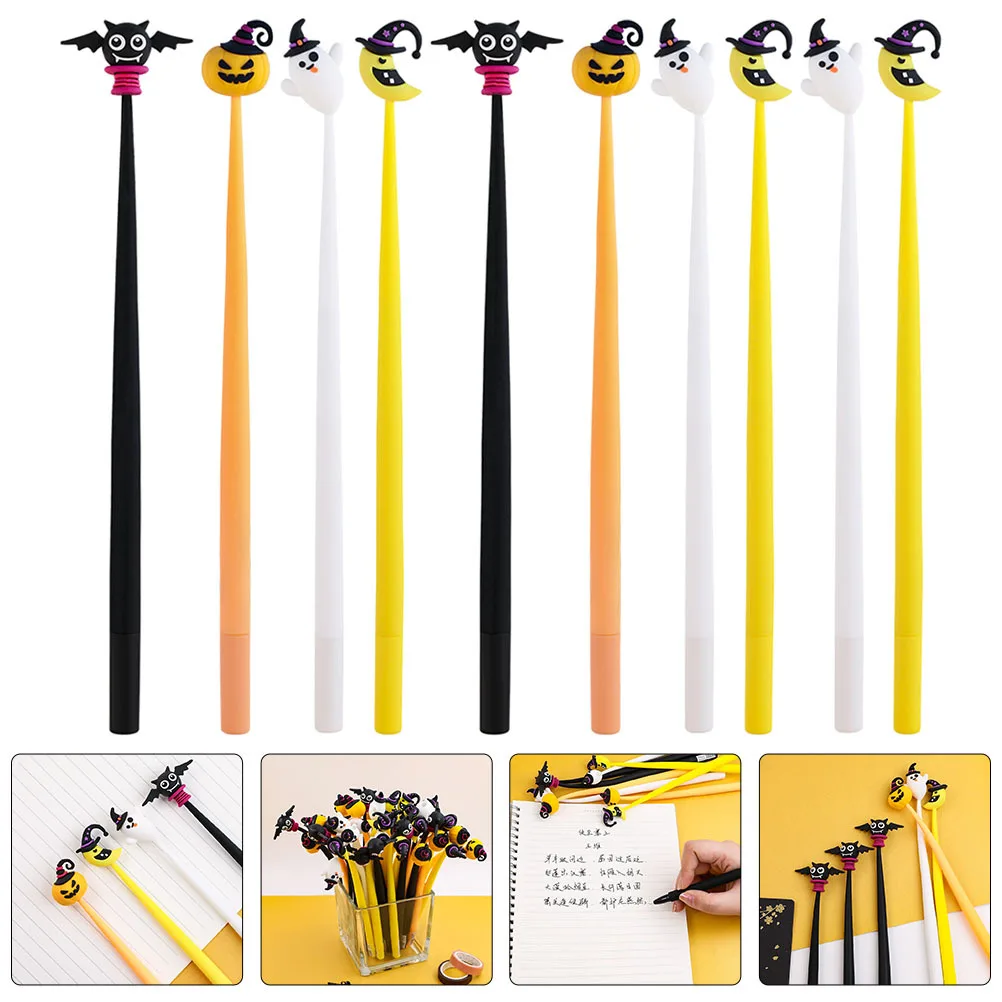 10Pcs Lovely Shaped Gel Pens Halloween Party Favors Office Signature Pens Wear Resistant Smooth Writing Stationery Set for Home
10Pcs Lovely Shaped Gel Pens Halloween Party Favors Office Signature Pens Wear Resistant Smooth Writing Stationery Set for Home