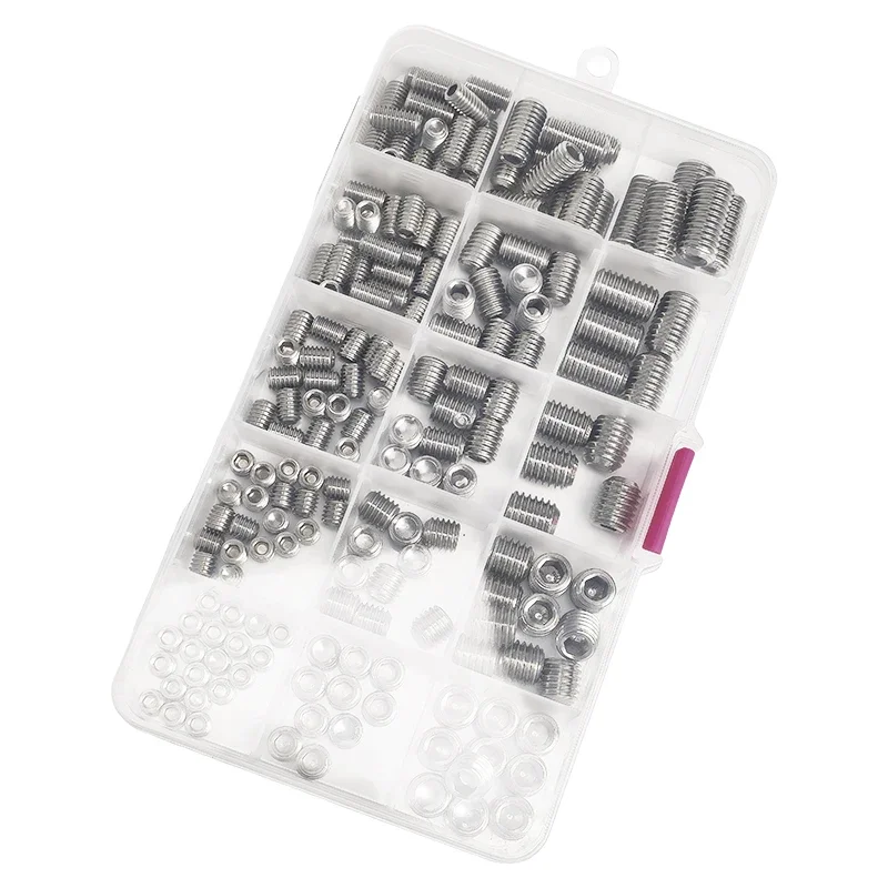 Набор винтов из нержавеющей стали 304 с шестигранной головкой и шестигранной головкой Ассортимент винтов с шестигранной головкой - M3 M4 M5 M6 M8 M10 Размеры, DIN 916
Набор винтов из нержавеющей стали 304 с шестигранной головкой и шестигранной головкой Ассортимент винтов с шестигранной головкой - M3 M4 M5 M6 M8 M10 Размеры, DIN 916