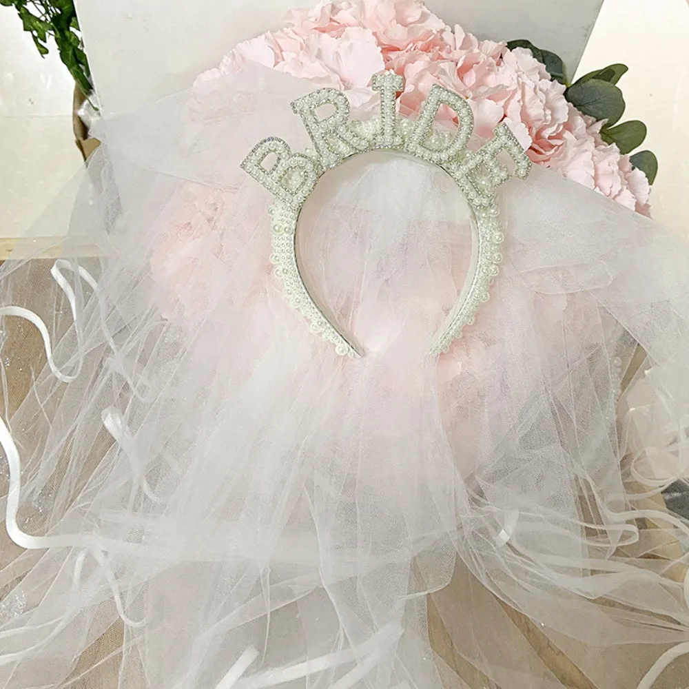 White Bride Headband with Veil Bride To Be Pearl Crown Headband Wedding Decoration Bridal Shower Gift Bridal Hair Accessories
White Bride Headband with Veil Bride To Be Pearl Crown Headband Wedding Decoration Bridal Shower Gift Bridal Hair Accessories