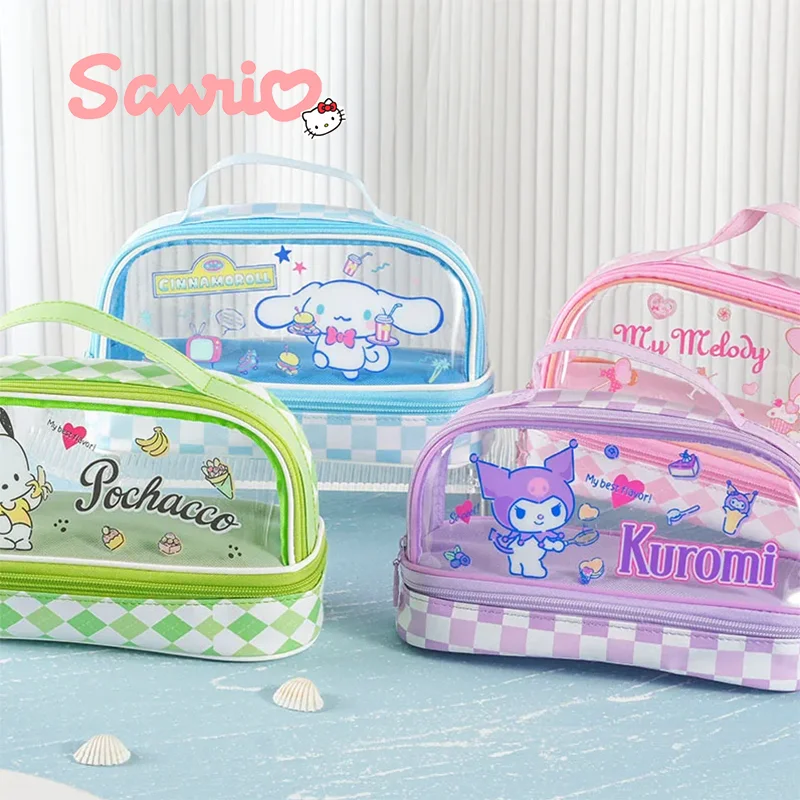 Sanrio Cinnamoroll почтовый многофункциональный пенал большой емкости ручная сумка для хранения Прозрачная двухслойная Канцелярия
Sanrio Cinnamoroll почтовый многофункциональный пенал большой емкости ручная сумка для хранения Прозрачная двухслойная Канцелярия