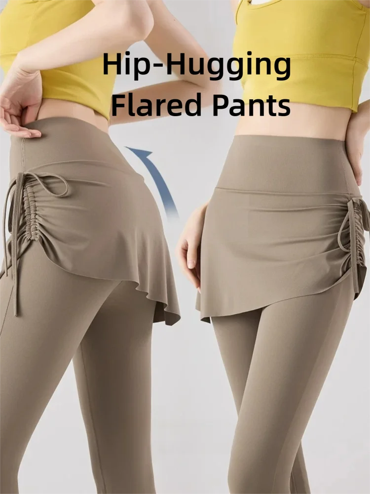 fake two piece flare pants high waist yoga pants soft stretch all season wear
fake two piece flare pants high waist yoga pants soft stretch all season wear