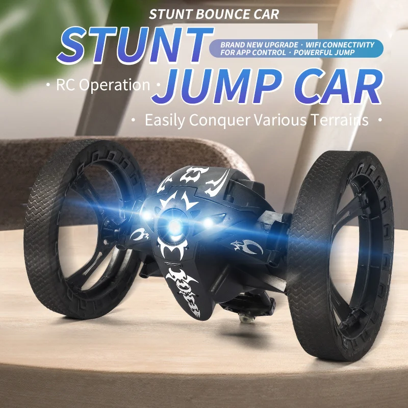 RC Stunt Car With Wifi Hd Camera Bounce Car Flexible Wheels Rotation Led Light Remote Control Jumping Vehicle Toy Gift
RC Stunt Car With Wifi Hd Camera Bounce Car Flexible Wheels Rotation Led Light Remote Control Jumping Vehicle Toy Gift
