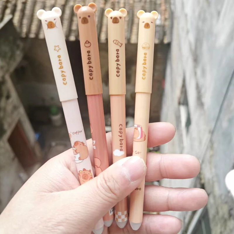4Pcs/Set Capybara Black Blue Ink Erasable Pen Set Cute Animal 0.38mm Gel Pen Office Accessories Back to school stationery gift
4Pcs/Set Capybara Black Blue Ink Erasable Pen Set Cute Animal 0.38mm Gel Pen Office Accessories Back to school stationery gift