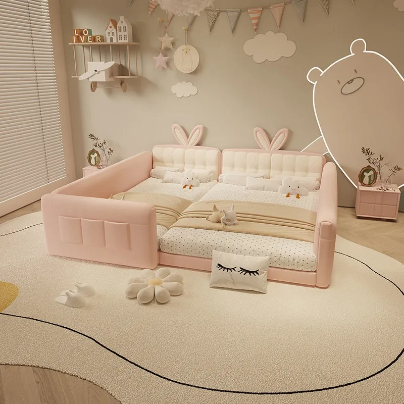 Queen Guardrail Kids Room Bedroom Beds Floor 180x200cm Headboard Children Bed Frames Many People Parent Child Family Furniture
Queen Guardrail Kids Room Bedroom Beds Floor 180x200cm Headboard Children Bed Frames Many People Parent Child Family Furniture