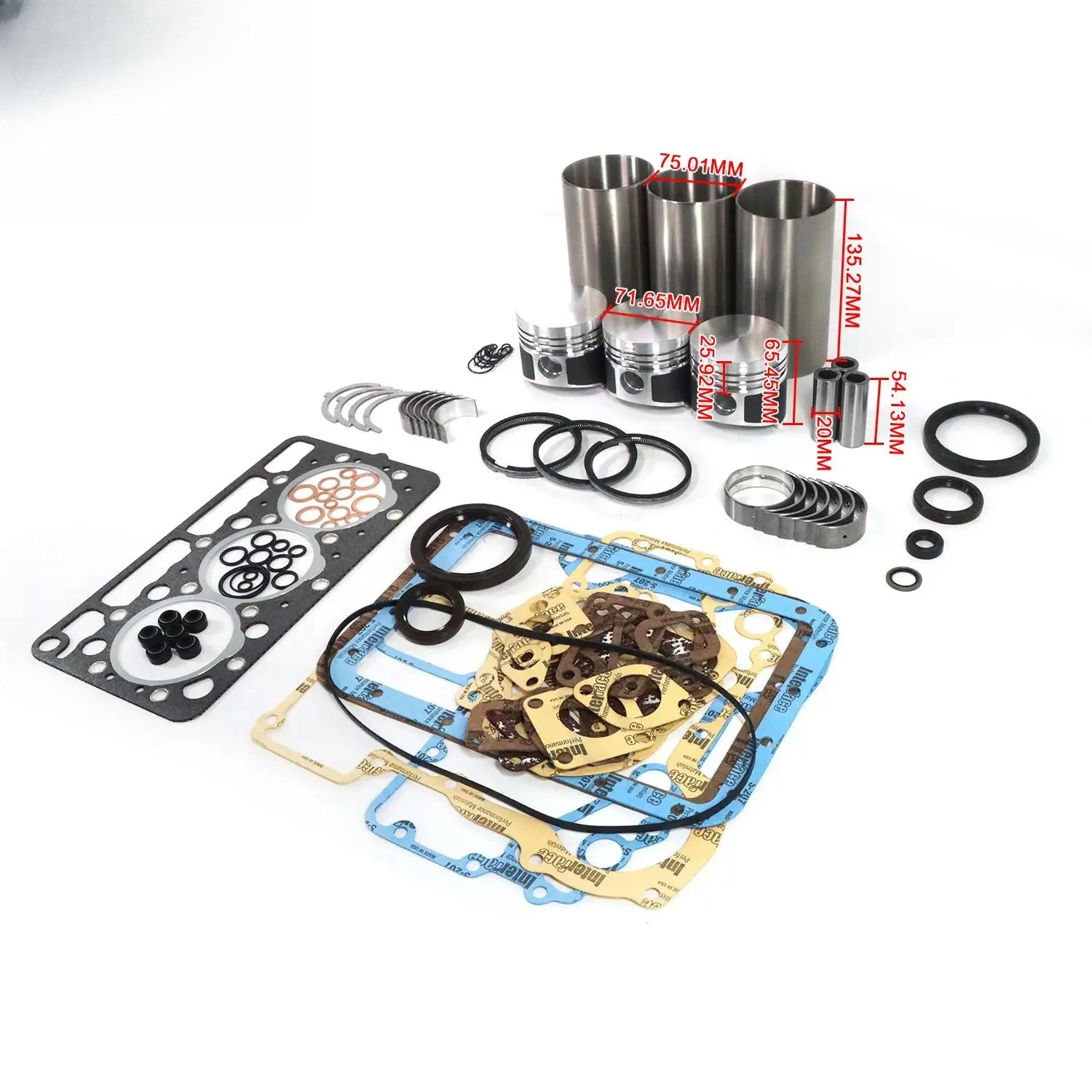 D850 Engine Overhaul Rebuild Kit For Kubota B1550D B6200D KH35 Tractor Excavator
D850 Engine Overhaul Rebuild Kit For Kubota B1550D B6200D KH35 Tractor Excavator