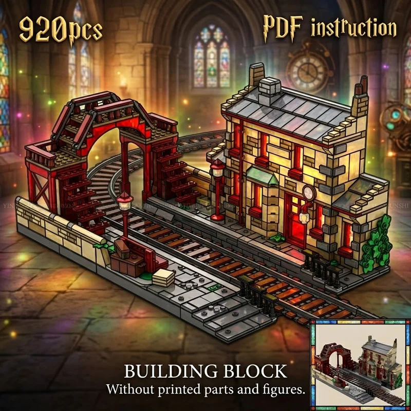 MOC Train Station Railway Bridge Diorama Display Scene Platform Expansion Kit For 76423 Architecture Building Blocks Toy
MOC Train Station Railway Bridge Diorama Display Scene Platform Expansion Kit For 76423 Architecture Building Blocks Toy