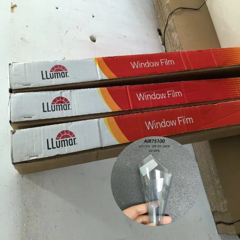Llumar Car Window Tint Film PET Heat Insulat: 99.9% IR Rejection, 74.9% Visible Light, 99.8% UV Block - Scratch Resistant & Safe
Llumar Car Window Tint Film PET Heat Insulat: 99.9% IR Rejection, 74.9% Visible Light, 99.8% UV Block - Scratch Resistant & Safe
