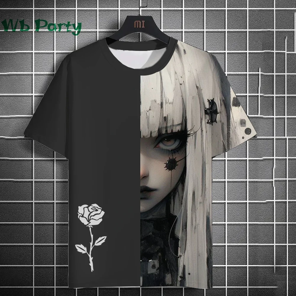 3D Print Clothing Anime Girls Rose Print Unisex Short Sleeve Anime Girls Graphic T shirts Gothic T-shirt Round Neck T-shirt Tops
3D Print Clothing Anime Girls Rose Print Unisex Short Sleeve Anime Girls Graphic T shirts Gothic T-shirt Round Neck T-shirt Tops