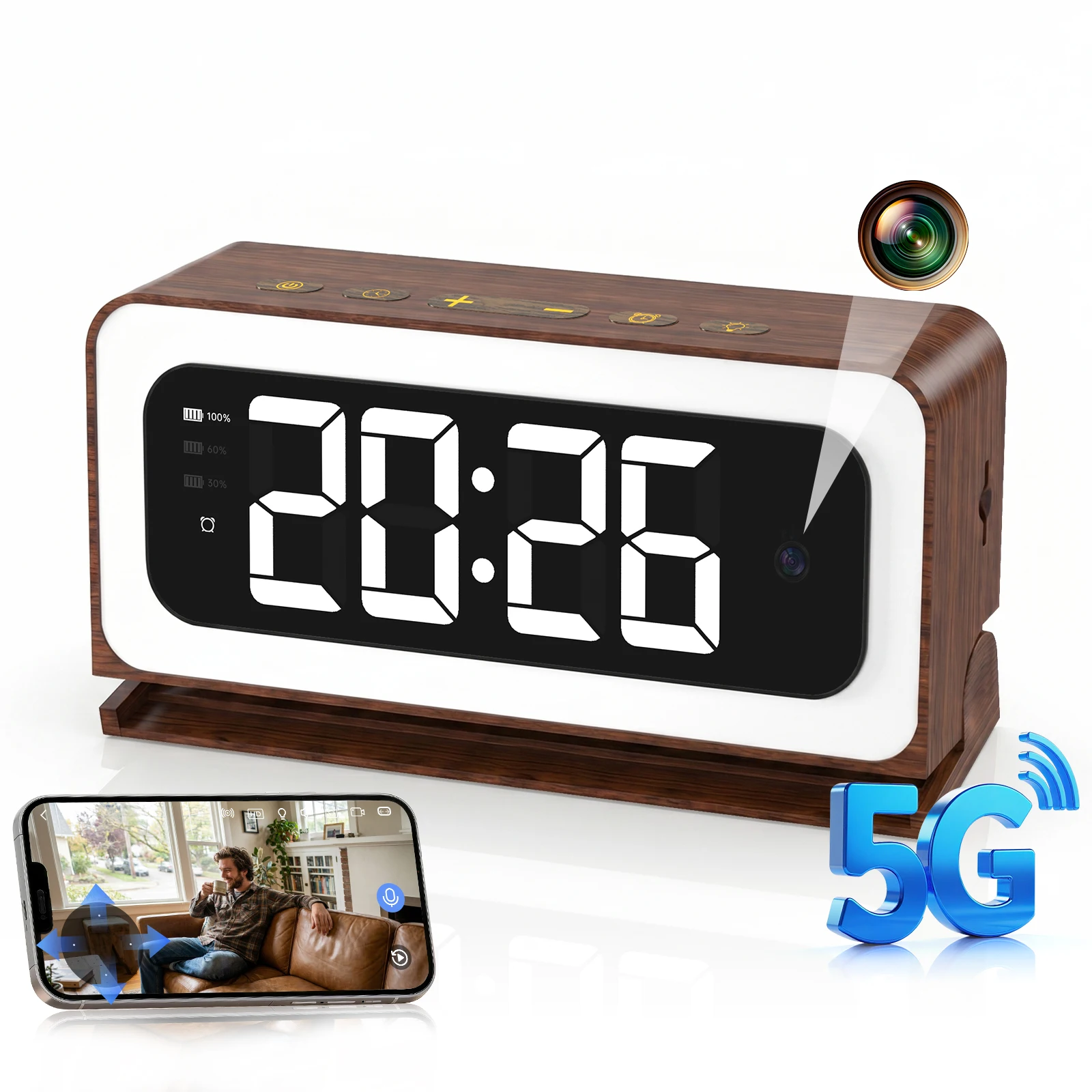 3MP Wood Grain,5G&2.4G Indoor Security Camera,Cameras for Home Security,3 in 1 Indoor Camera with Alarm,Full Color Night Vision
3MP Wood Grain,5G&2.4G Indoor Security Camera,Cameras for Home Security,3 in 1 Indoor Camera with Alarm,Full Color Night Vision