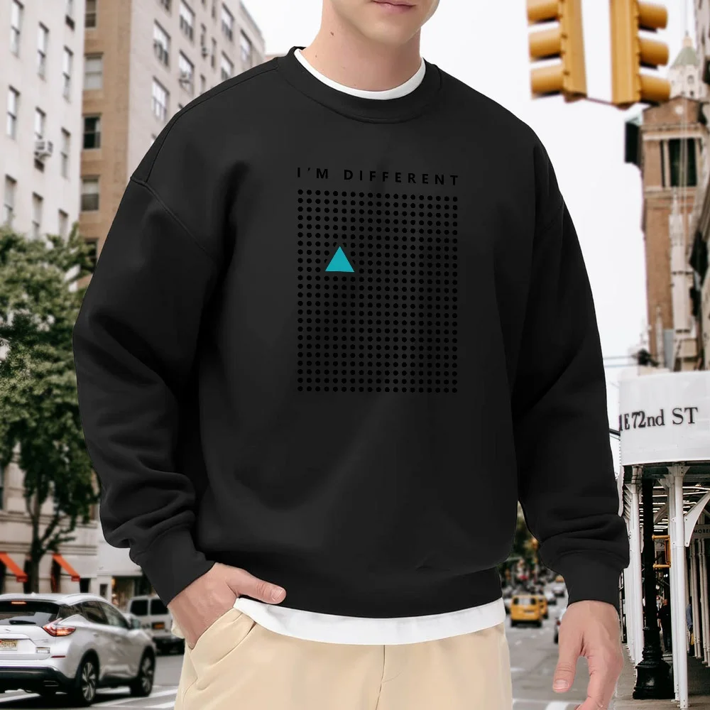 Men's Black Crew Neck Loose Sweatshirt with Letter Print, Street Fashion Casual Versatile Style, Comfortable Pullover for Everyday Wear
Men's Black Crew Neck Loose Sweatshirt with Letter Print, Street Fashion Casual Versatile Style, Comfortable Pullover for Everyday Wear