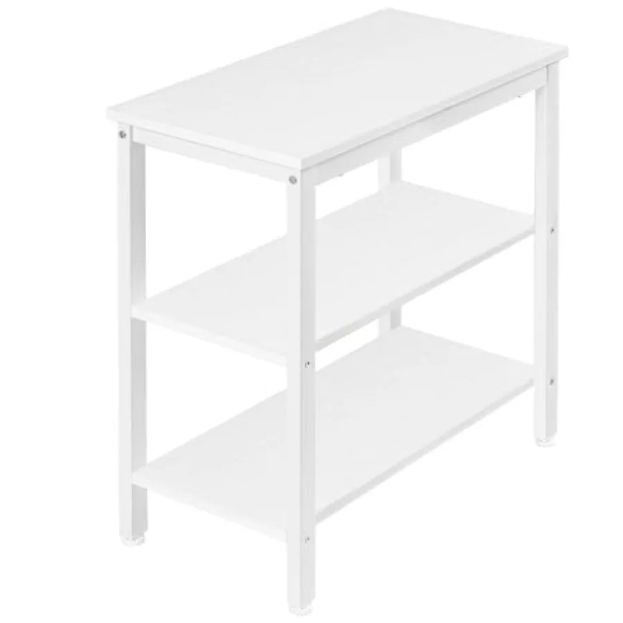 End Table for Living Room Bedroom, Rustic White 3-Tier Storage Side Table, Narrow Industrial Nightstand for Small Spaces, Easy
End Table for Living Room Bedroom, Rustic White 3-Tier Storage Side Table, Narrow Industrial Nightstand for Small Spaces, Easy