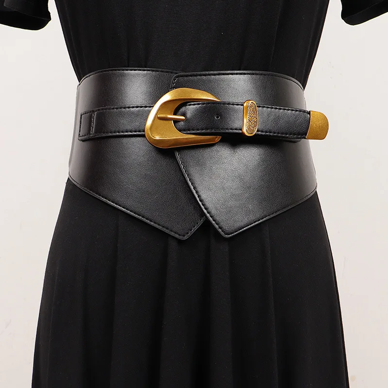 Designer Belts For Women High Quality Luxury Female Waist Stretch Cummerbunds Black Elastic Corset Belt Big Dress Waistband
Designer Belts For Women High Quality Luxury Female Waist Stretch Cummerbunds Black Elastic Corset Belt Big Dress Waistband