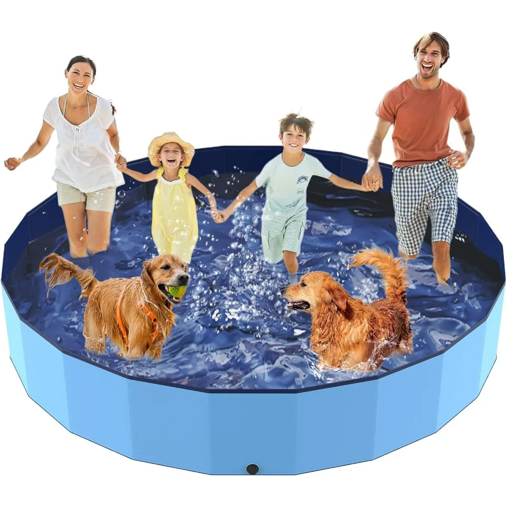 97" Foldable Dog Pool for Dogs Kids, Extra Large Non-Slip Kiddie Swimming Pool, Portable Collapsible Pet Puppy Bathing Tub
97" Foldable Dog Pool for Dogs Kids, Extra Large Non-Slip Kiddie Swimming Pool, Portable Collapsible Pet Puppy Bathing Tub