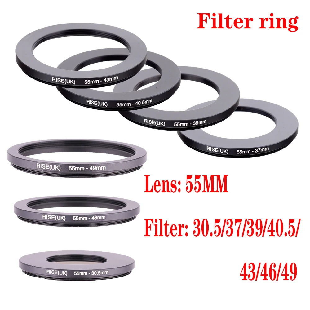 RISE(UK) 55mm-30.5mm 55-37 55-39 55-40.5 55-43 55-46 55mm-49mm 55mm-52mm Step up Filter Ring Adapter
RISE(UK) 55mm-30.5mm 55-37 55-39 55-40.5 55-43 55-46 55mm-49mm 55mm-52mm Step up Filter Ring Adapter