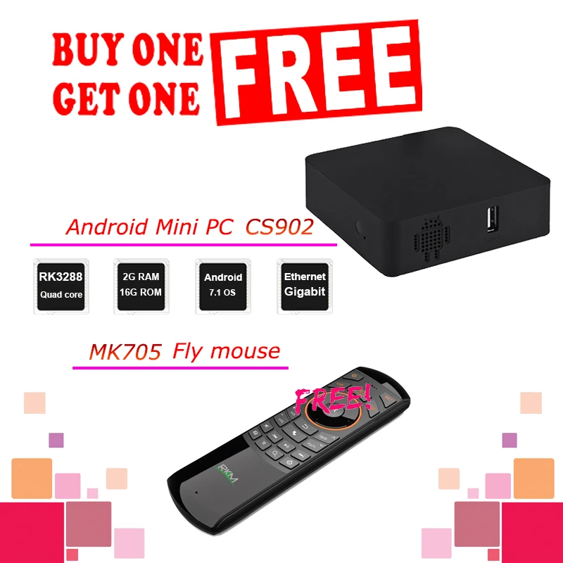 Buy one CS902 Get one MK705 Free! Android7.1 Signage player RKM CS902 RK3288 Quad Core Cortex A17, Digital Signage Media Player
Buy one CS902 Get one MK705 Free! Android7.1 Signage player RKM CS902 RK3288 Quad Core Cortex A17, Digital Signage Media Player
