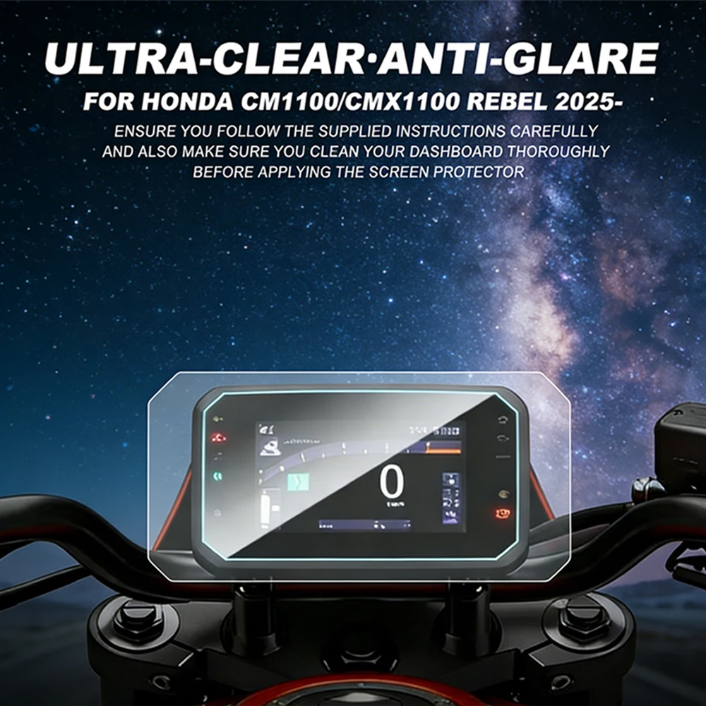 NEW CMX 1100 REBEL 2025- Motorcycle TFT Display Protection Film Screen Protector Instrument Film For Honda CMX1100 2025-
NEW CMX 1100 REBEL 2025- Motorcycle TFT Display Protection Film Screen Protector Instrument Film For Honda CMX1100 2025-
