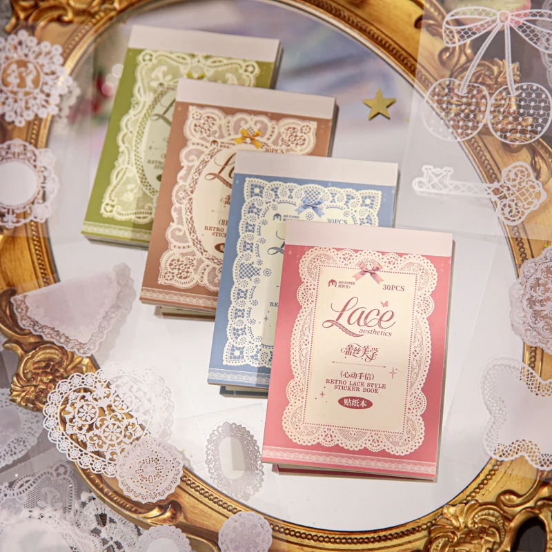 JIAMEI 30sheets Ins Lace Aesthetic Frame Die Cutting Stickers Book DIY Diary Album Scrapbook Creative Stationery Stickers
JIAMEI 30sheets Ins Lace Aesthetic Frame Die Cutting Stickers Book DIY Diary Album Scrapbook Creative Stationery Stickers