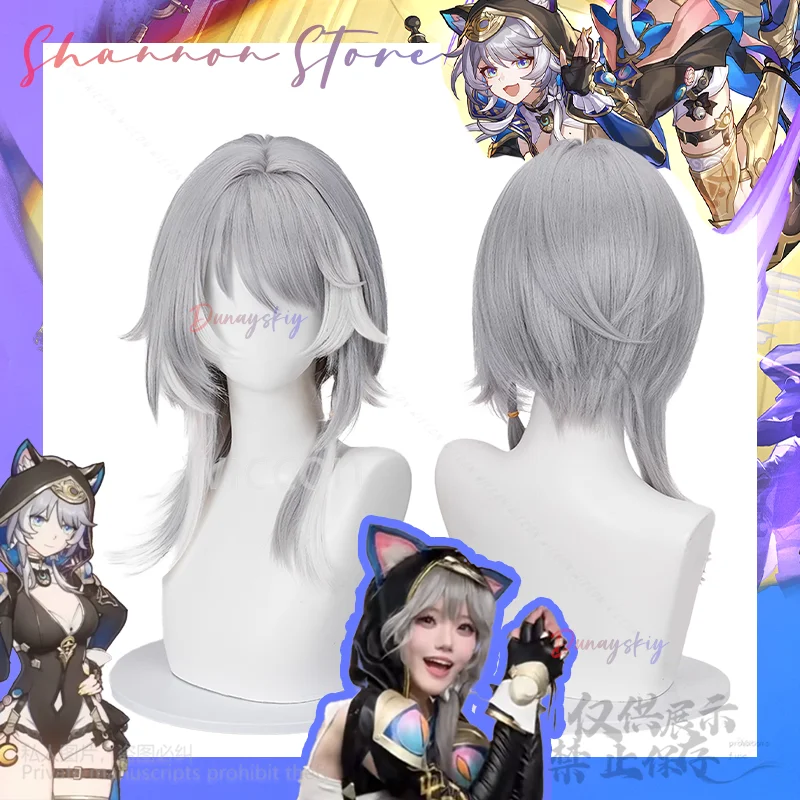 Game Honkai Star Rail Cosplay Cipher Fashion Gray And White Synthetic Wig Highlights Jirai Kei Girls Wigs Anime Cos платье
Game Honkai Star Rail Cosplay Cipher Fashion Gray And White Synthetic Wig Highlights Jirai Kei Girls Wigs Anime Cos платье