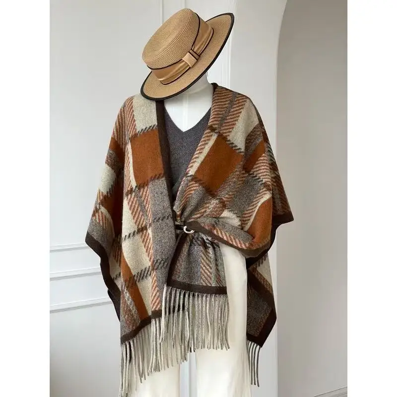 New Fashion Women Clothing Fashion Thicked Woolen Coat Casual Tassel Wrap Korean Chic Tops Vintage Plaid Scarf Jackets Shawl
New Fashion Women Clothing Fashion Thicked Woolen Coat Casual Tassel Wrap Korean Chic Tops Vintage Plaid Scarf Jackets Shawl