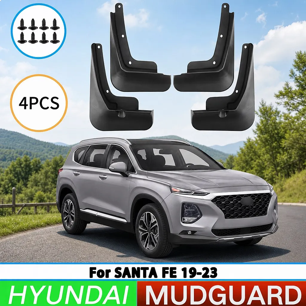 For Hyundai Santa Fe 2019-2023 Car Tire Fender Splash Guard Front Rear Wheel Mud Flaps
For Hyundai Santa Fe 2019-2023 Car Tire Fender Splash Guard Front Rear Wheel Mud Flaps