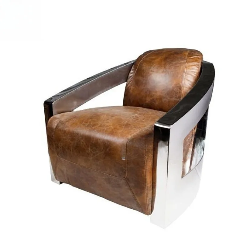 sofa chair, light luxury genuine leather top-layer cowhide single sofa, living room hotel, American vintage furniture
sofa chair, light luxury genuine leather top-layer cowhide single sofa, living room hotel, American vintage furniture