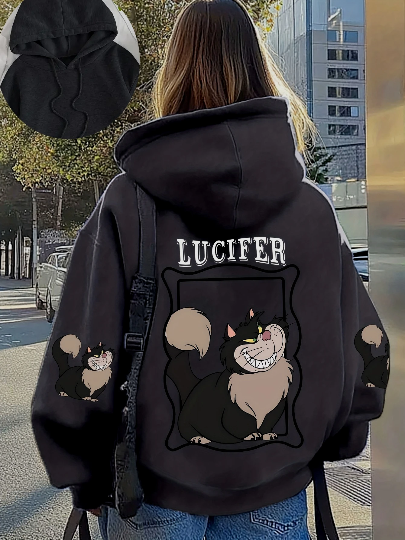 Женская толстовка Disney «101 далматинец Люцифер», худи, свитшот, пуловер, осенне-зимняя, оверсайз, для девочек, повседневная куртка
Женская толстовка Disney «101 далматинец Люцифер», худи, свитшот, пуловер, осенне-зимняя, оверсайз, для девочек, повседневная куртка