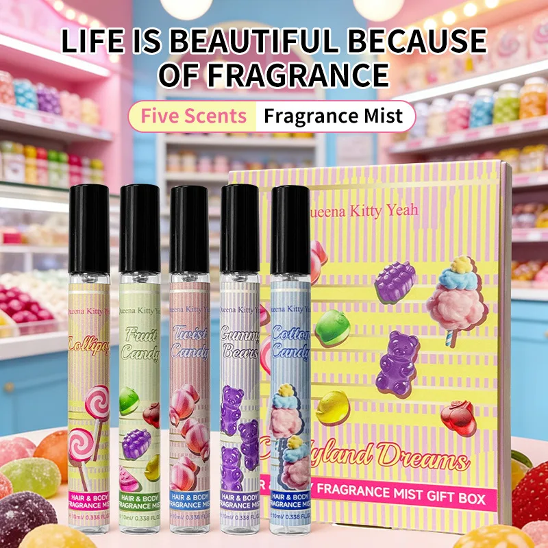 Sweet Candy Women's Perfume,long-lasting Niche Body Mist Fragrance Spray Gift Packing,fresh Charming Dream Portable Perfume 10ml
Sweet Candy Women's Perfume,long-lasting Niche Body Mist Fragrance Spray Gift Packing,fresh Charming Dream Portable Perfume 10ml