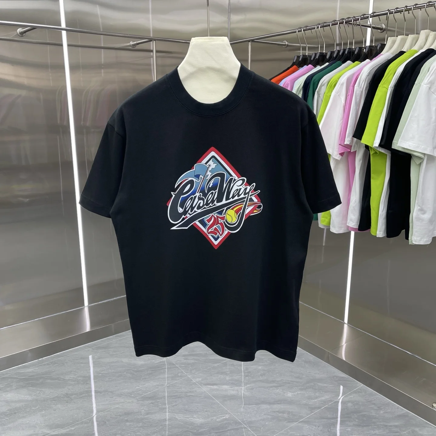 Summer New Men's Casual Short Sleeve T-Shirt Letter Print Shoulder Drop Loose Versatile Unisex Breathable Sweat Absorbent Cotton
Summer New Men's Casual Short Sleeve T-Shirt Letter Print Shoulder Drop Loose Versatile Unisex Breathable Sweat Absorbent Cotton