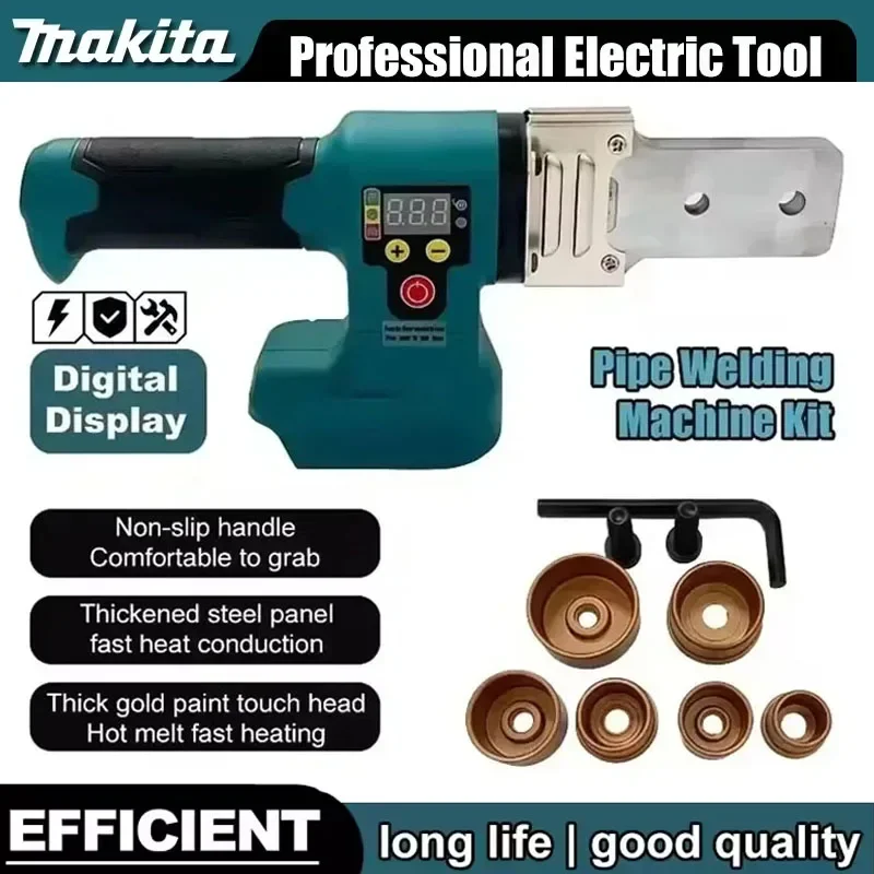 Makita Electric Pipe Welding Machine Cordless Fuser PPR PE Soldering Iron Plastic Tube PP Heating Hot Melt No Battery
Makita Electric Pipe Welding Machine Cordless Fuser PPR PE Soldering Iron Plastic Tube PP Heating Hot Melt No Battery