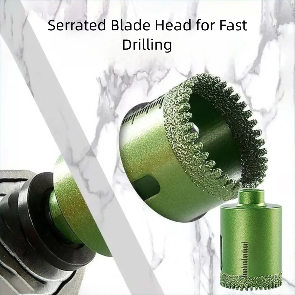 Concrete Vacuum Brazed Tile Hole Opener Dry Drilling Angle Grinder Stone Drill Bit Less Heat Hole Drill Bit Porcelain Cutting
Concrete Vacuum Brazed Tile Hole Opener Dry Drilling Angle Grinder Stone Drill Bit Less Heat Hole Drill Bit Porcelain Cutting
