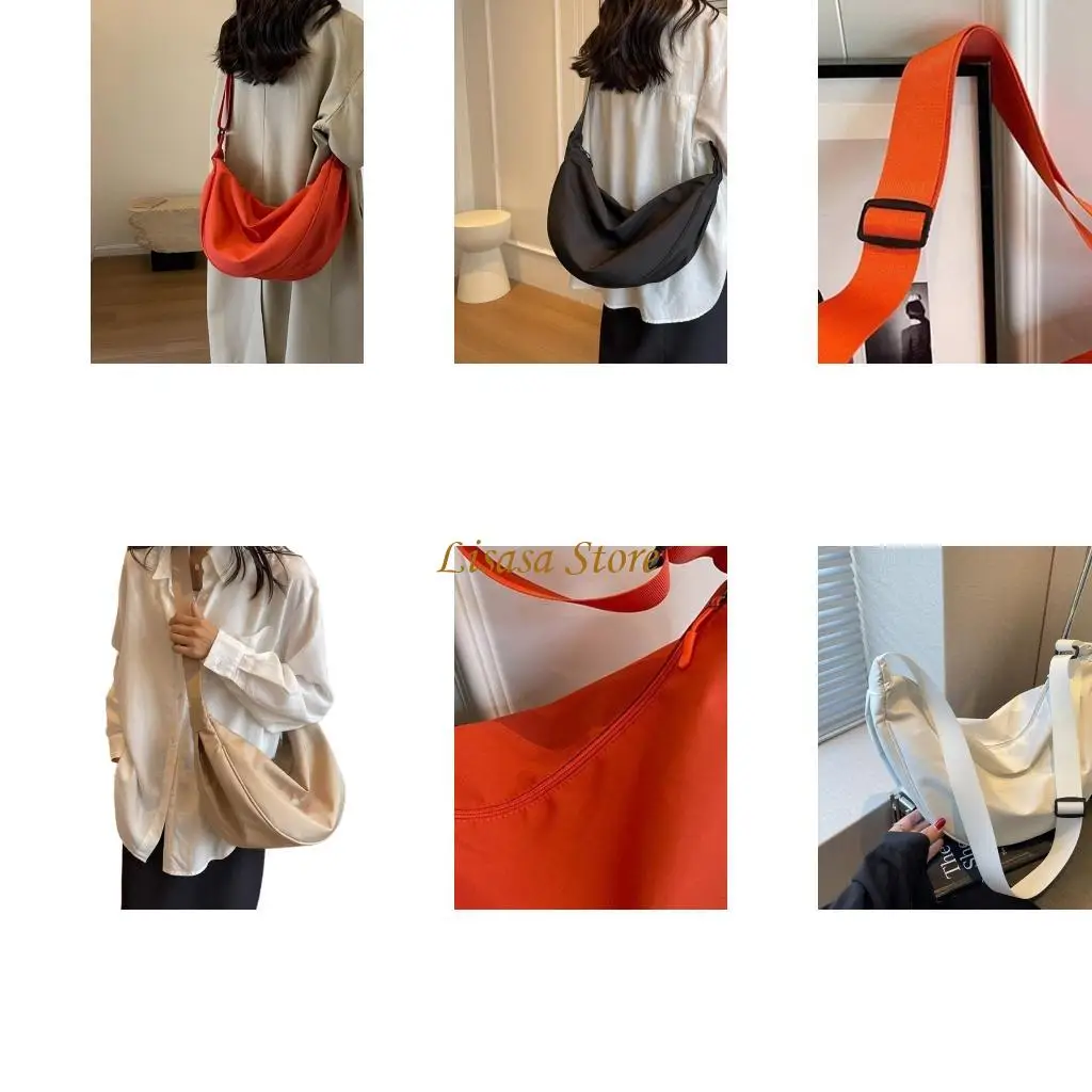 M6CC Modern Dumpling Bag for Women Stylish Nylon Shoulder Bag with Adjustable Strap
M6CC Modern Dumpling Bag for Women Stylish Nylon Shoulder Bag with Adjustable Strap