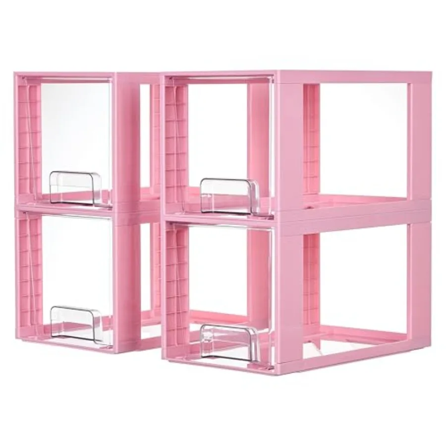 Набор из 4 больших штабелируемых ящиков для хранения, розовые, легко собираются, акриловые органайзеры для ванной комнаты, под раковину, пластиковые
Набор из 4 больших штабелируемых ящиков для хранения, розовые, легко собираются, акриловые органайзеры для ванной комнаты, под раковину, пластиковые