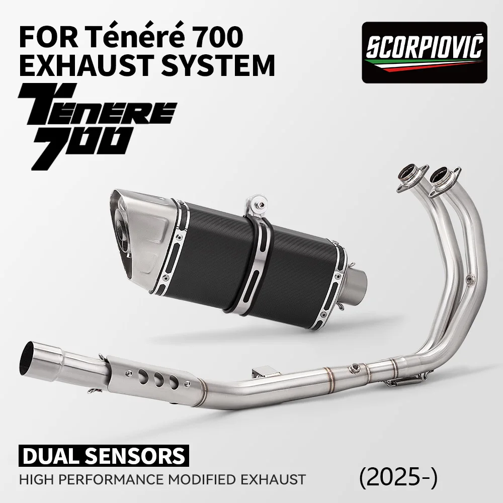 Motorcycle Exhaust system For Tenere 700 T7 T700 XTZ 690 700 Front Middle Link Pipe With 2 oxygen sensors
Motorcycle Exhaust system For Tenere 700 T7 T700 XTZ 690 700 Front Middle Link Pipe With 2 oxygen sensors