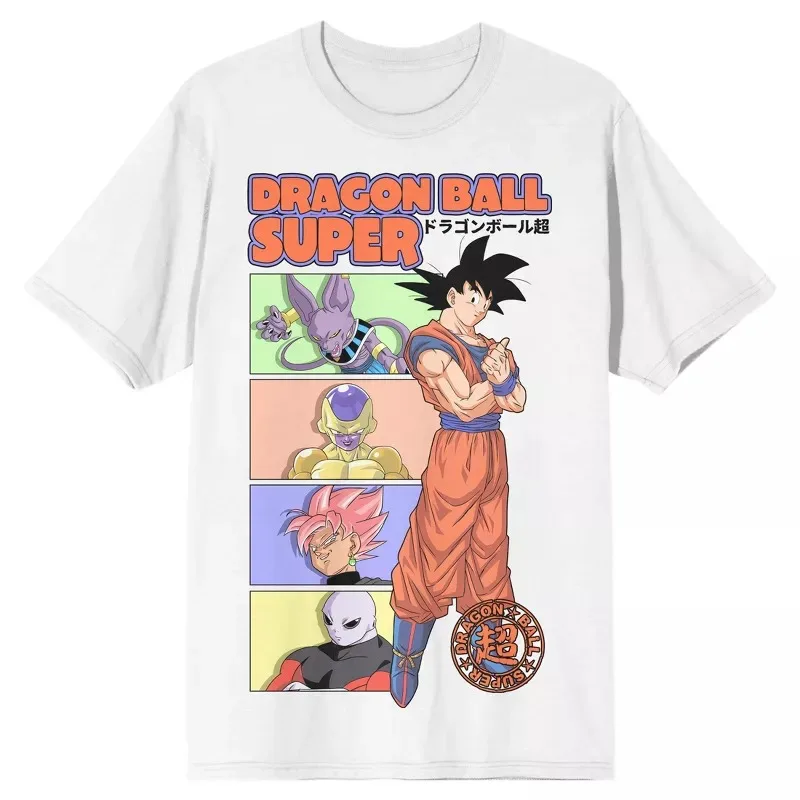 Мужская винтажная футболка с рисунком Dragon Ball Z Гоку и злодеев, модный тренд, уличный женский летний топ с короткими рукавами и круглым вырезом 
Мужская винтажная футболка с рисунком Dragon Ball Z Гоку и злодеев, модный тренд, уличный женский летний топ с короткими рукавами и круглым вырезом