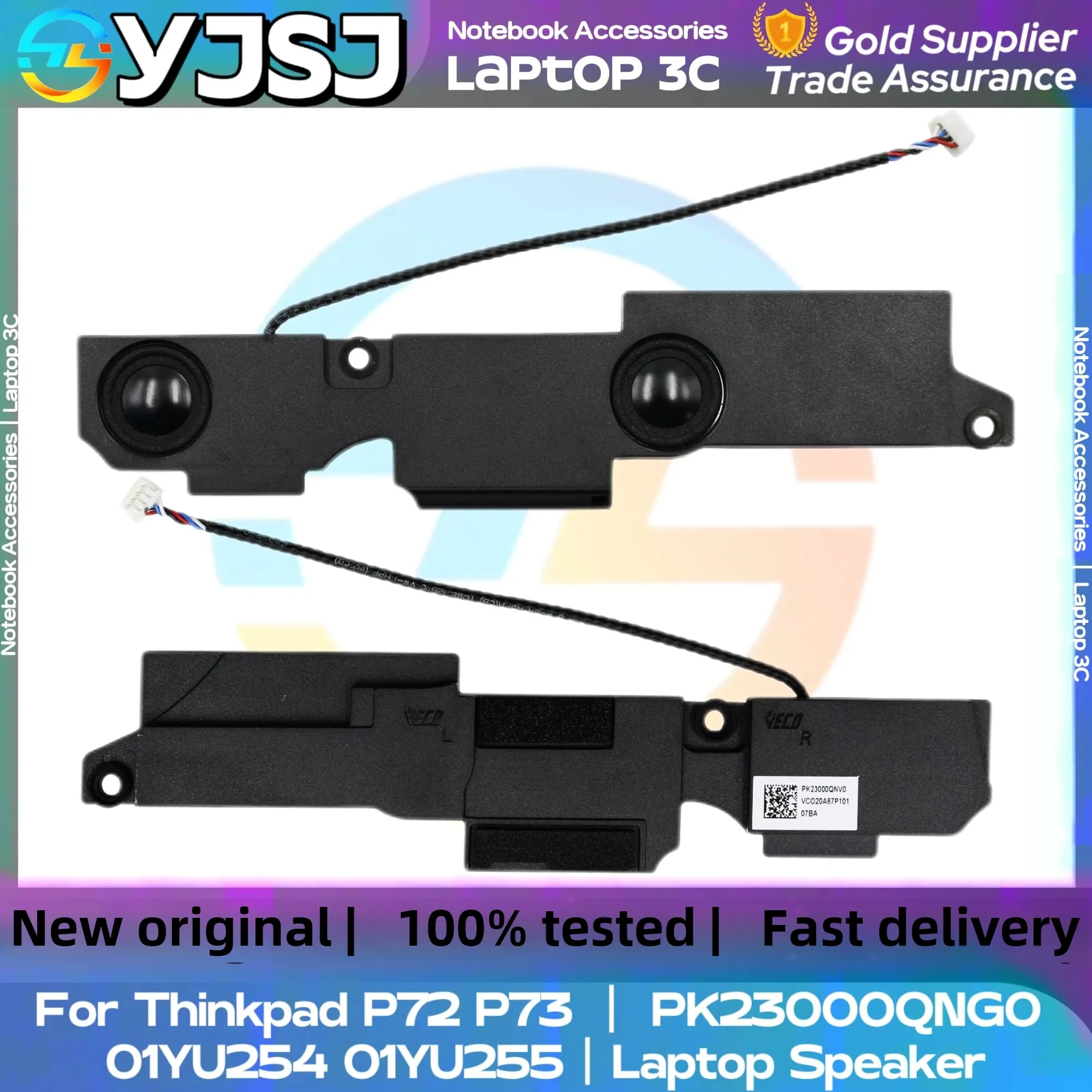 New GENUINE Original Laptop Speaker For LENOVO Thinkpad P72 P73 built-in speaker horn audio PK23000QNG0 01YU254 01YU255
New GENUINE Original Laptop Speaker For LENOVO Thinkpad P72 P73 built-in speaker horn audio PK23000QNG0 01YU254 01YU255