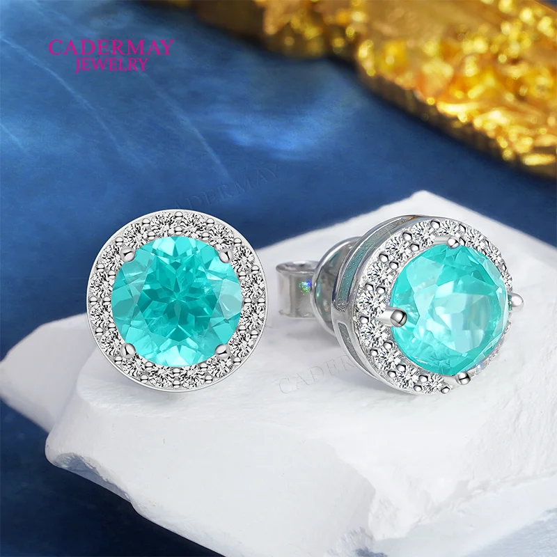 Роскошные серьги-гвоздики из серебра 925 пробы Lab Paraiba 6 мм Paraiba YAG Halo, серьги с муассанитом для женщин и мужчин, вечерние, подарок на годовщину
Роскошные серьги-гвоздики из серебра 925 пробы Lab Paraiba 6 мм Paraiba YAG Halo, серьги с муассанитом для женщин и мужчин, вечерние, подарок на годовщину