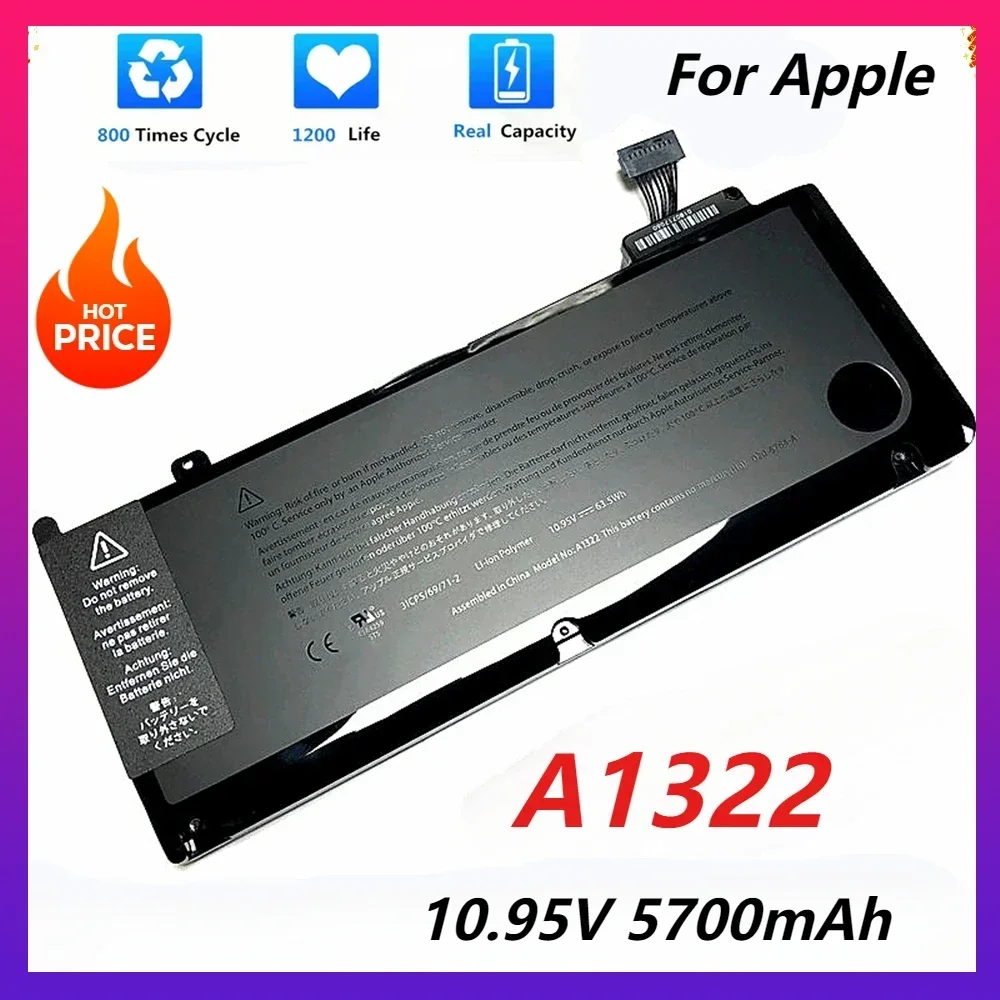 New A1322 A1278 Laptop Battery for Apple Macbook Pro 13'' Inch A1278 2009 2010 2011 Battery 10.95V
New A1322 A1278 Laptop Battery for Apple Macbook Pro 13'' Inch A1278 2009 2010 2011 Battery 10.95V