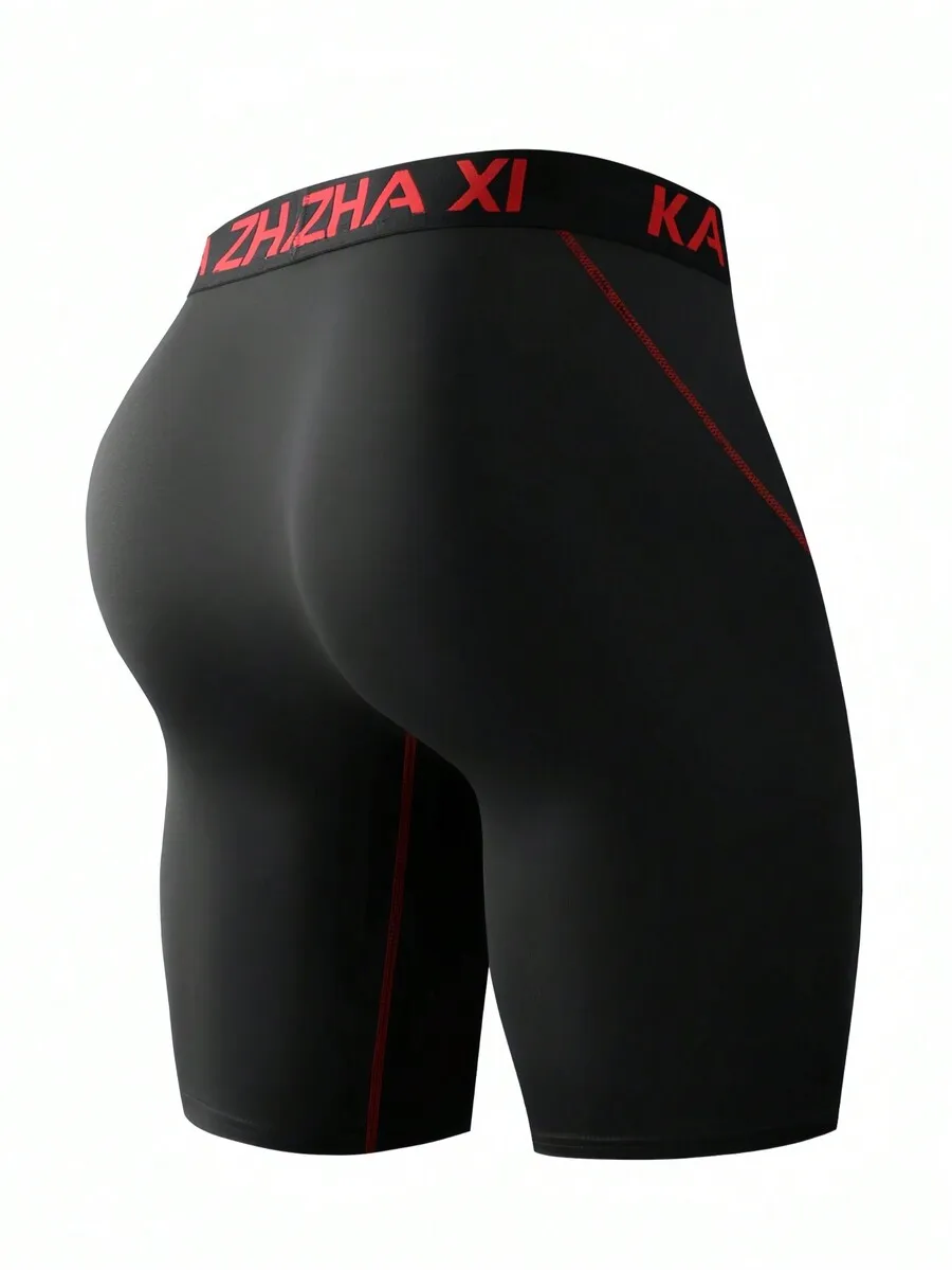 Men Solid Color Long Boxer Briefs With Contrast Waistband Sports Anti-Chafe Running Underwear
Men Solid Color Long Boxer Briefs With Contrast Waistband Sports Anti-Chafe Running Underwear