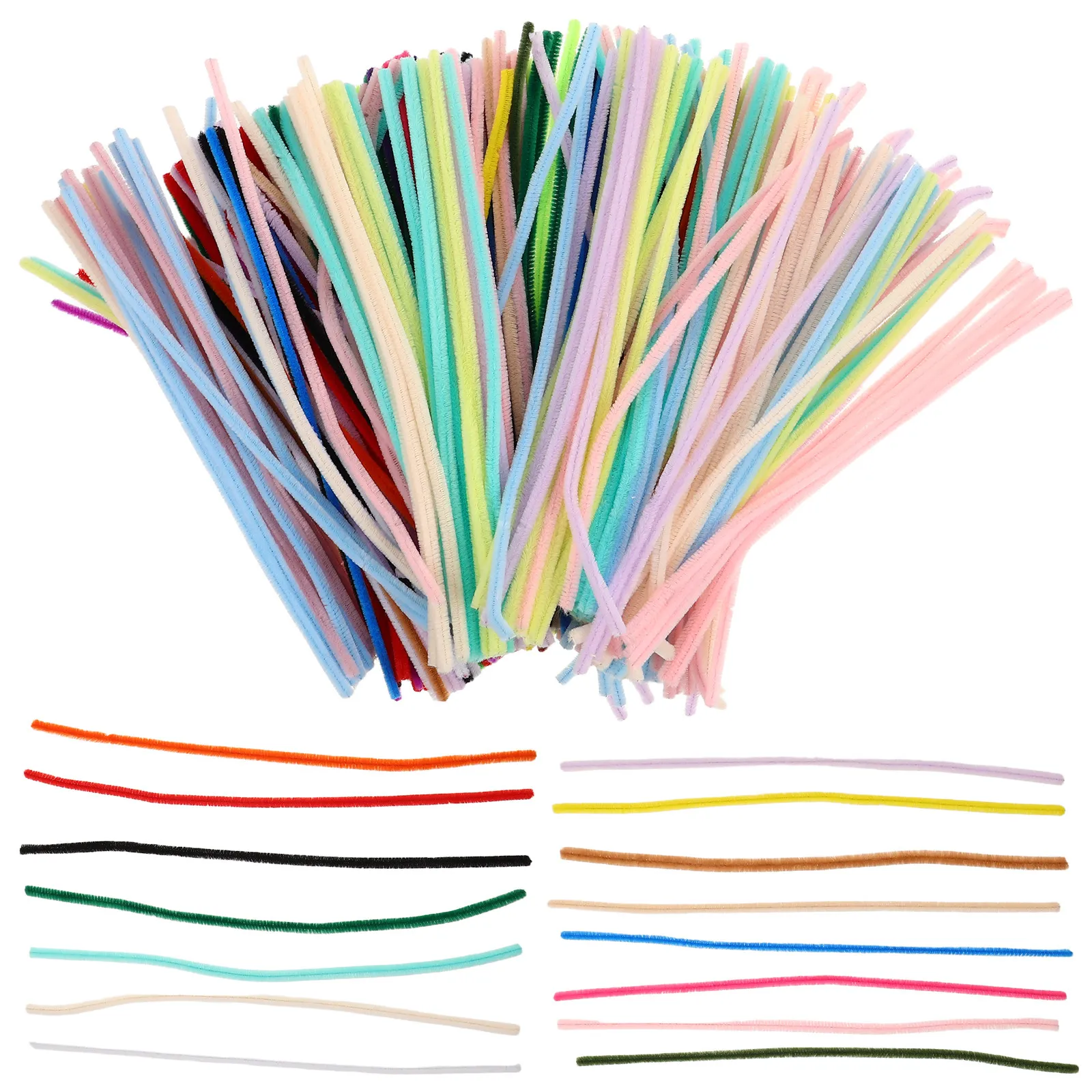 400 шт. разноцветных синельных проволок (шенилл) для творчества, гибкие стержни для поделок, декораций и образовательных проектов
400 шт. разноцветных синельных проволок (шенилл) для творчества, гибкие стержни для поделок, декораций и образовательных проектов