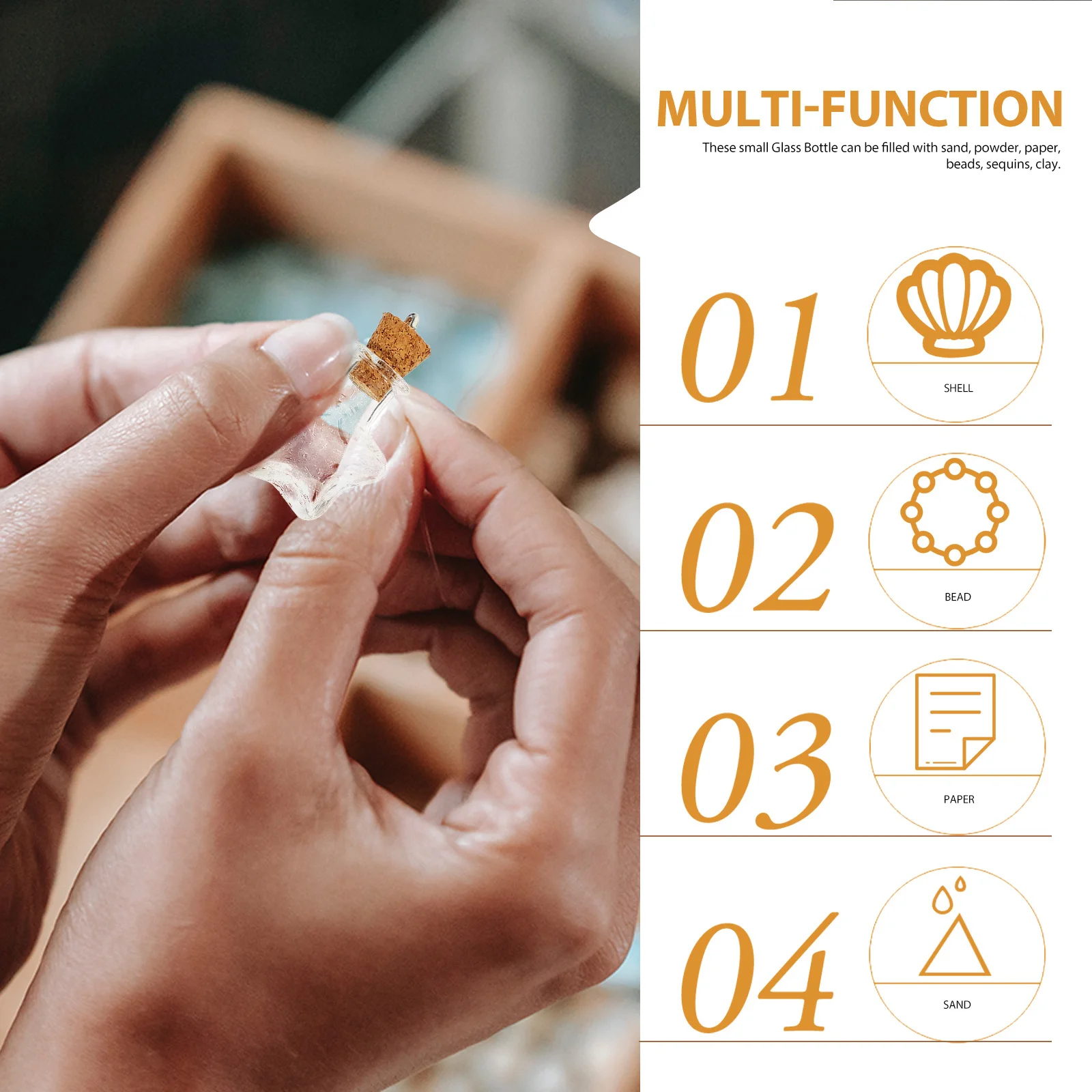 5Sets Glass Drift Bottles Premium Tiny Bottles with Cork Lids for Sand Powder Beads Display Multi-Function Decorative Mini
5Sets Glass Drift Bottles Premium Tiny Bottles with Cork Lids for Sand Powder Beads Display Multi-Function Decorative Mini