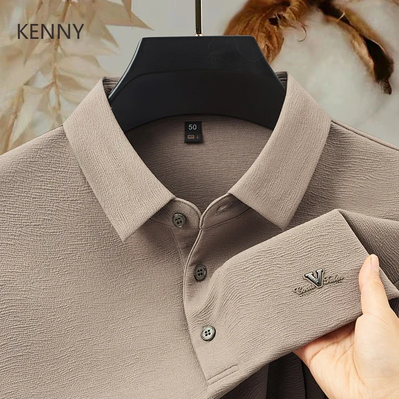 Water Ripple Lapel Embroidery Long Sleeve T Shirt Summer Men Polo Shirt Mens Designer Clothes High Quality Mens Clothing Formal
Water Ripple Lapel Embroidery Long Sleeve T Shirt Summer Men Polo Shirt Mens Designer Clothes High Quality Mens Clothing Formal