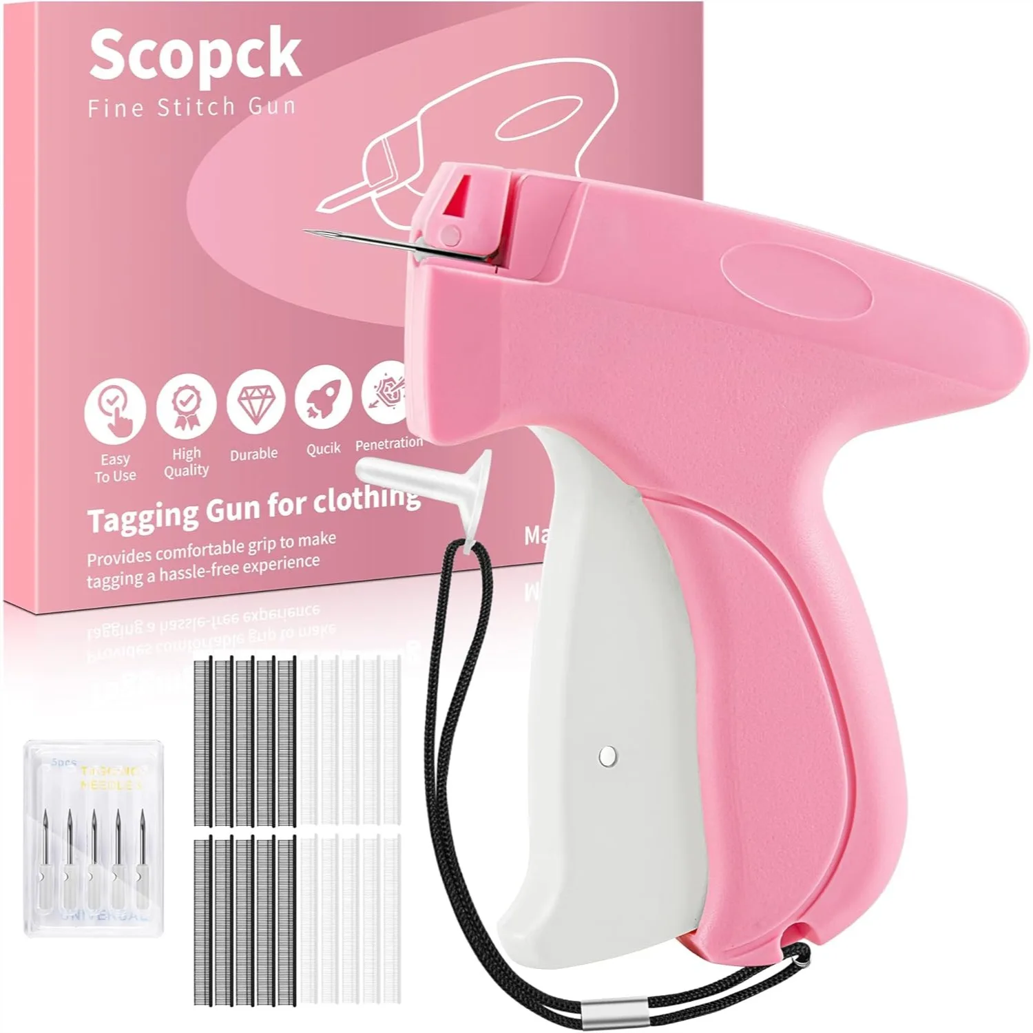 Stitch Gun for Clothes, Handheld Quick Clothing Fixer with 6 Needles, 1000 Black & 1000 White Fasteners, Invisible Stitching for
Stitch Gun for Clothes, Handheld Quick Clothing Fixer with 6 Needles, 1000 Black & 1000 White Fasteners, Invisible Stitching for