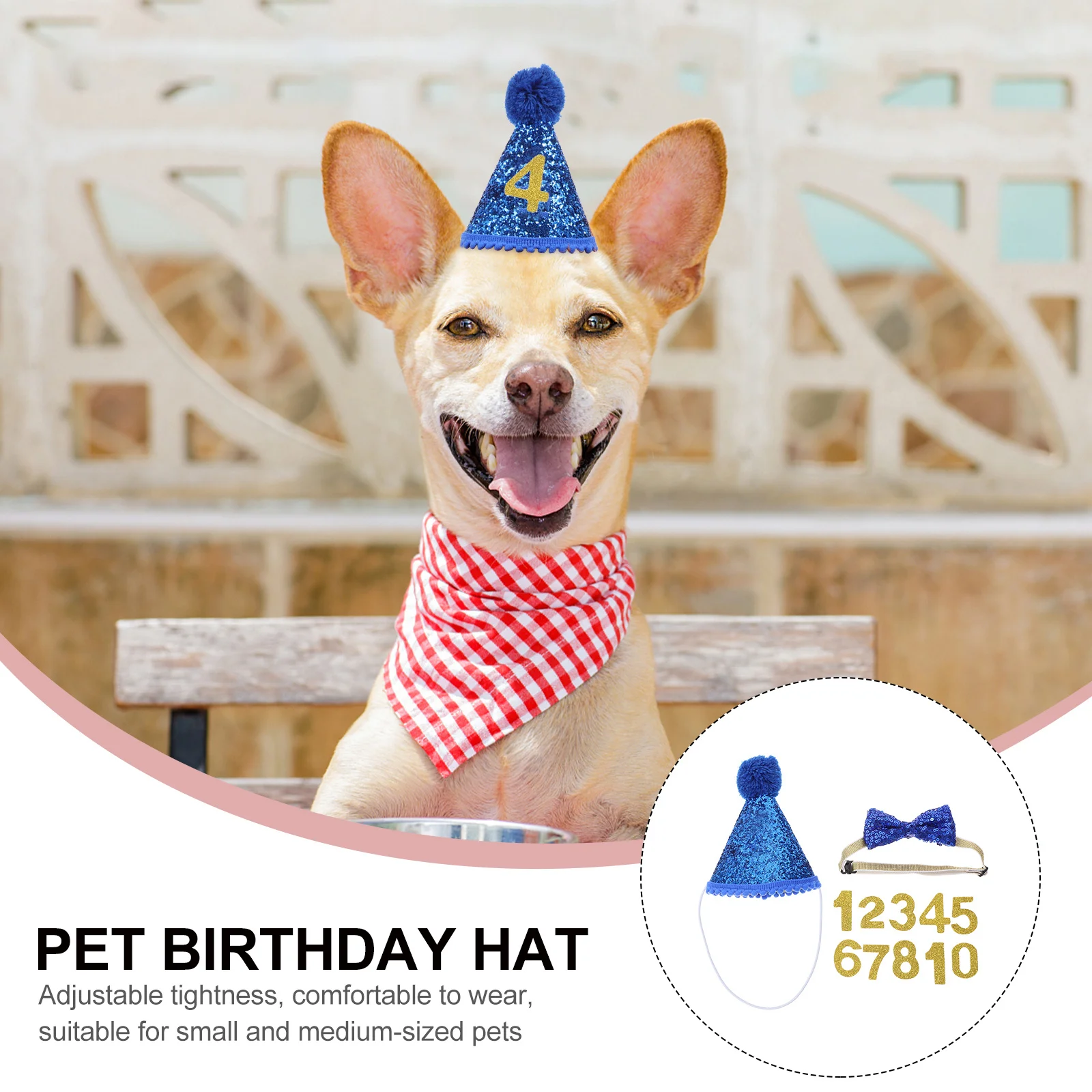 1Set Pet Party Decorations Bow Tie and Hat Set for Dogs Small Pets Cute Birthday Party Supplies Adjustable Lovely Accessories
1Set Pet Party Decorations Bow Tie and Hat Set for Dogs Small Pets Cute Birthday Party Supplies Adjustable Lovely Accessories