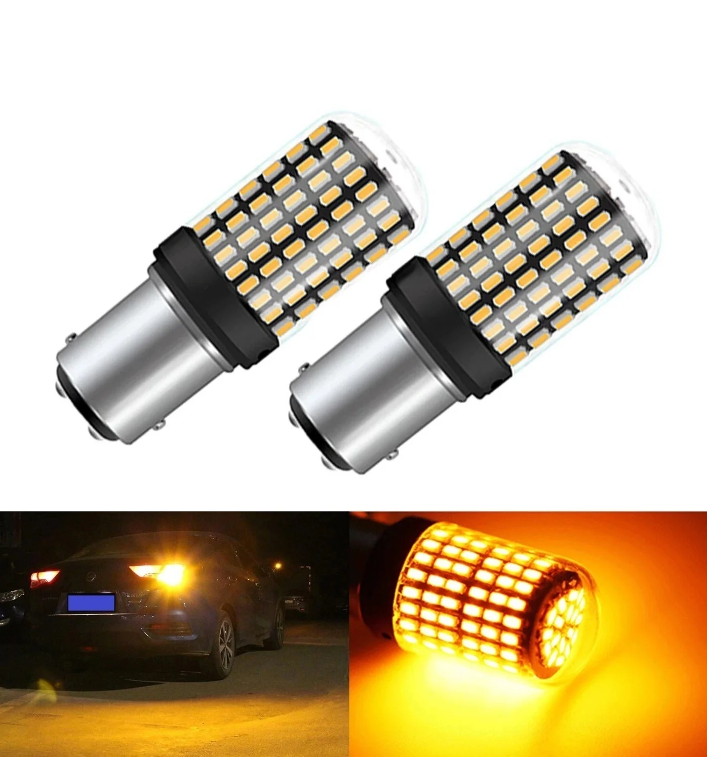 2025 update 2x 1157 BAY15D LED Bulb Canbus Error Free Turn Signal Lights 3014 144 SMD
2025 update 2x 1157 BAY15D LED Bulb Canbus Error Free Turn Signal Lights 3014 144 SMD