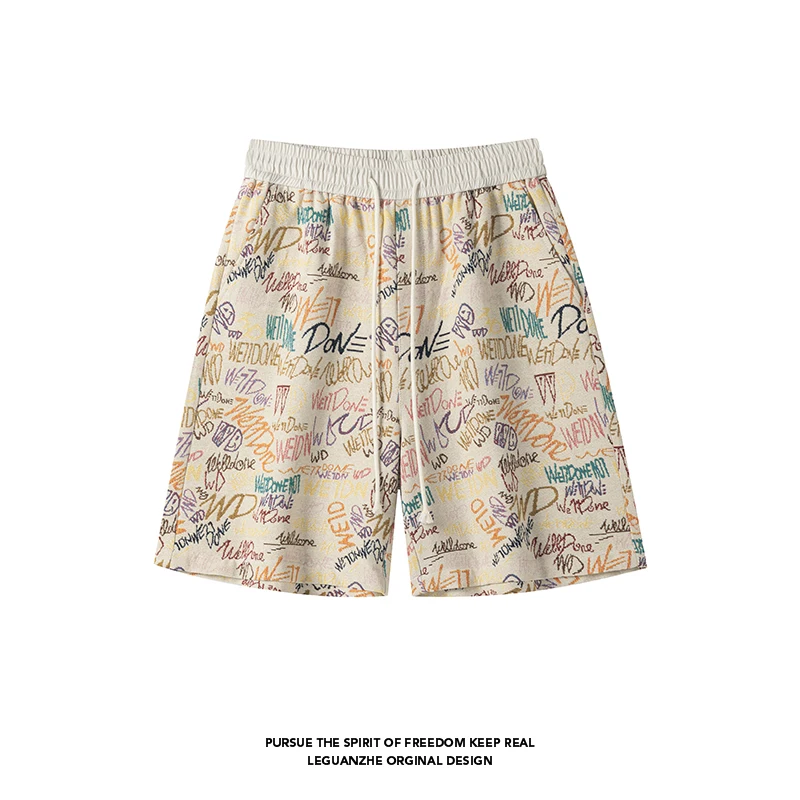 2026 Graffiti Shorts for Men's Summer American High Street Hip-hop Five-point Loose Pants Straight Casual Beach Vacation Pants
2026 Graffiti Shorts for Men's Summer American High Street Hip-hop Five-point Loose Pants Straight Casual Beach Vacation Pants