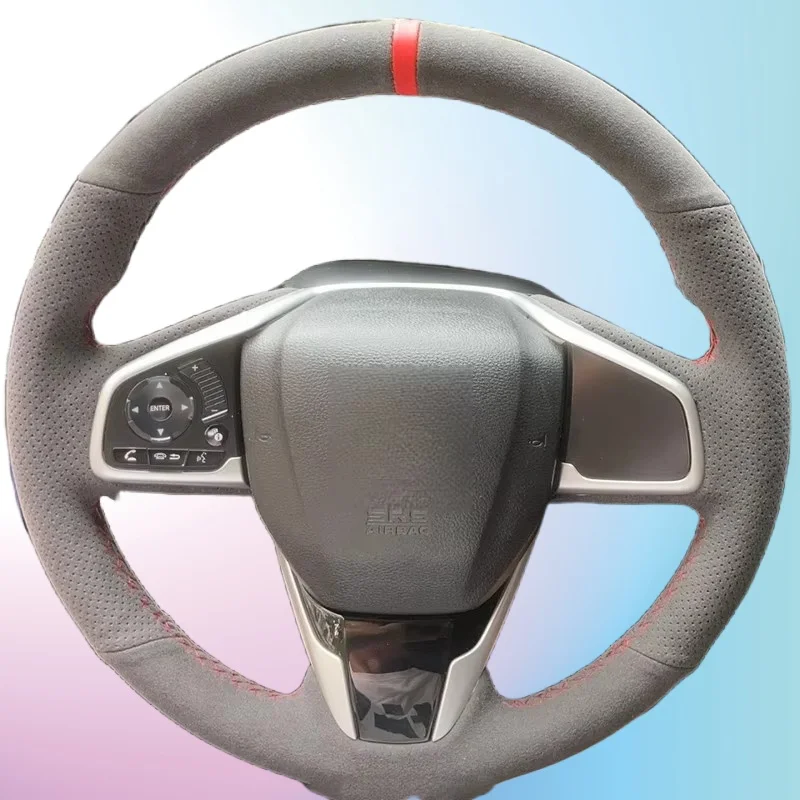Чехол на руль автомобиля на заказ, удобная замшевая кожа для Honda Civic 10 2016-2021 CR-V CRV 2017-2021, интерьер автомобиля, Стайлинг автомобиля
Чехол на руль автомобиля на заказ, удобная замшевая кожа для Honda Civic 10 2016-2021 CR-V CRV 2017-2021, интерьер автомобиля, Стайлинг автомобиля