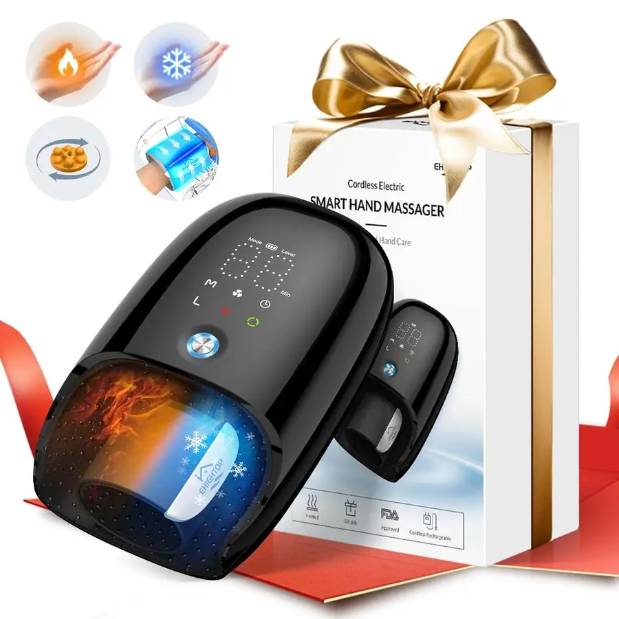 Massager with Kneading Rollers,6 Modes and 2 Heating Options for Hot and Cold Therapy Hand and Wrist Massager for Arthritis Carp
Massager with Kneading Rollers,6 Modes and 2 Heating Options for Hot and Cold Therapy Hand and Wrist Massager for Arthritis Carp